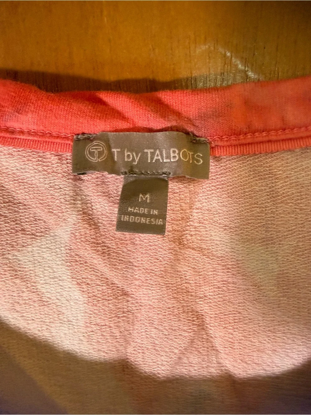 Women's T by Talbots French Terry T-Shirt Dress - Painted Flowers Size Medium